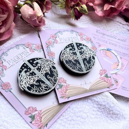 FAE SWORD AND WINGS enamel grip